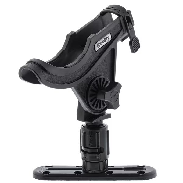 282 Baitcaster Rod HolderTrack Combo w/Gearhead & 4" Track, Scotty, Mfr#: 0282-BK