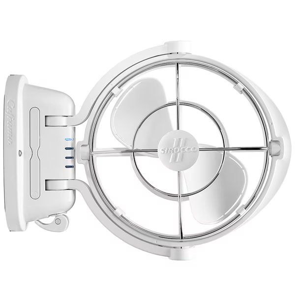 Sirocco II 3-Speed 7" Gimbal Fan - White - 12-24V, Caframo, Mfr#: 7010CAWBX