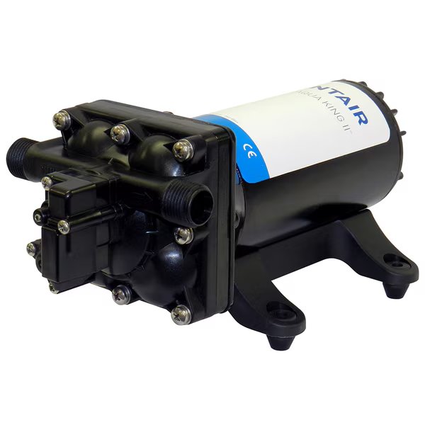 AQUA KINGII Supreme 5.0 (24 VDC) Fresh Water Pump w/Strainer -Fittings, Shurflo, Mfr#: 4158-163-E75