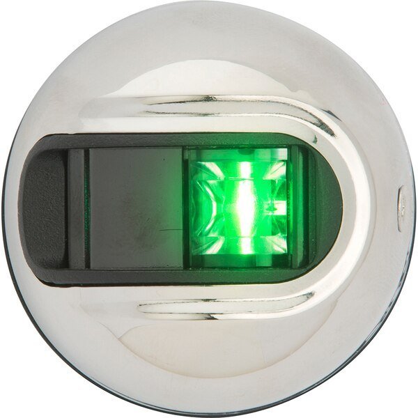 LightArmor Vertical Surface Mnt Navigation Light-Starboard -SS-2NM, Attwood Marine, Mfr#: NV3012SSG-7
