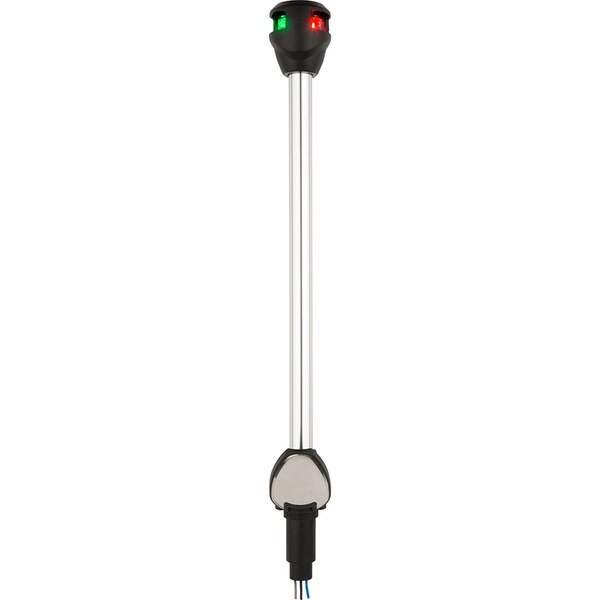 LightArmor Bi-Color Navigation Pole Light w/Task Light-Straight-10", Attwood Marine, Mfr#: NV6LC2-10-7