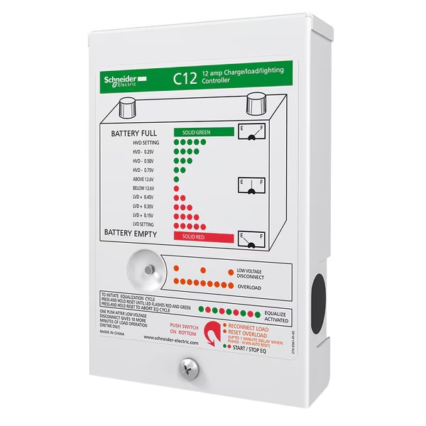 C-Series Solar Charge Controller - 12 Amps, Xantrex, Mfr#: C12
