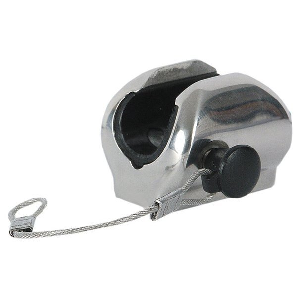 TACO Flat Deck Hinge w/Pin & Lanyard - Fits 7/8" Tube, Taco Marine, Mfr#: F13-0241/244BN-1