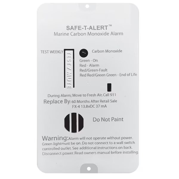 FX-4 Carbon Monoxide Alarm, Safe-T-Alert, Mfr#: FX-4