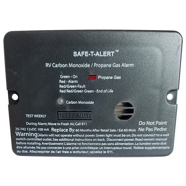 Combo Carbon Monoxide Propane Alarm - Surface Mount - Min, Safe-T-Alert, Mfr#: 25-742-BL