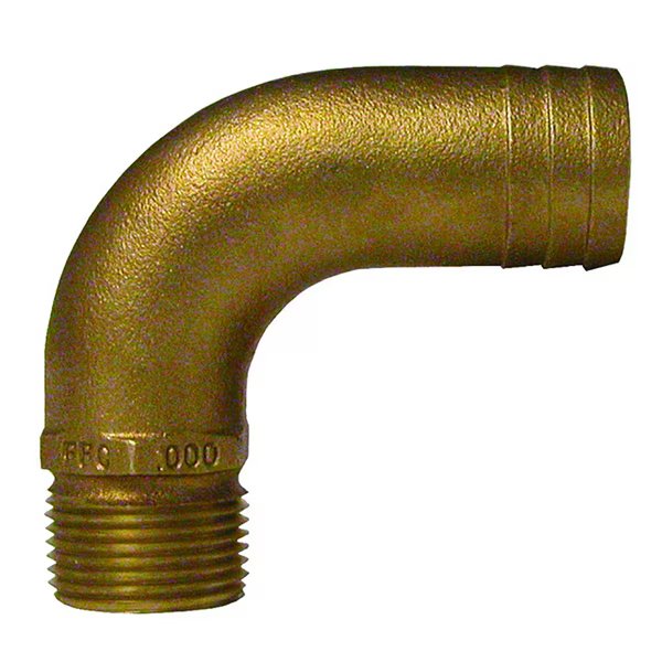 1-1/2" NPT 90 deg Elbow Pipe to Hose Fitting, Groco, Mfr#: FFC-1500