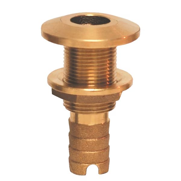 Bronze Hose Barb Thru-Hull Fitting - 1-1/4", Groco, Mfr#: HTH-1250