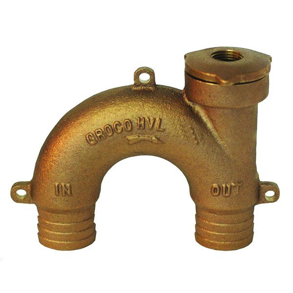 Bronze Vented Loop - 2" Hose, Groco, Mfr#: HVL-2000
