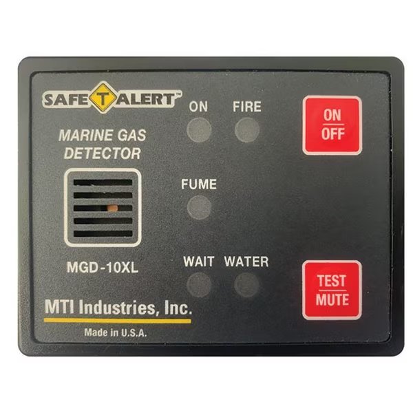 Gas Vapor Alarm Fume, Fire, Bilge Water - Black Surface M, Safe-T-Alert, Mfr#: MGD-10XL
