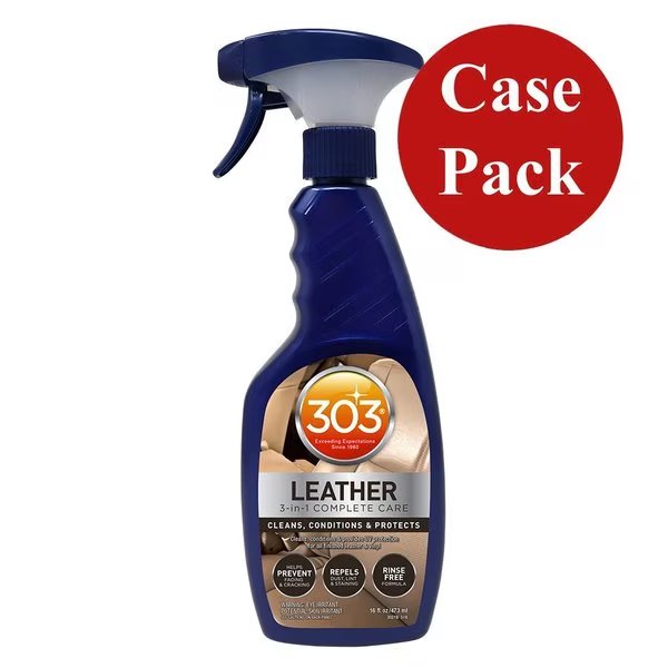 303 Automotive Leather 3-In-1 Complete Care - 16oz, 303 Products, Mfr#: 30218CASE