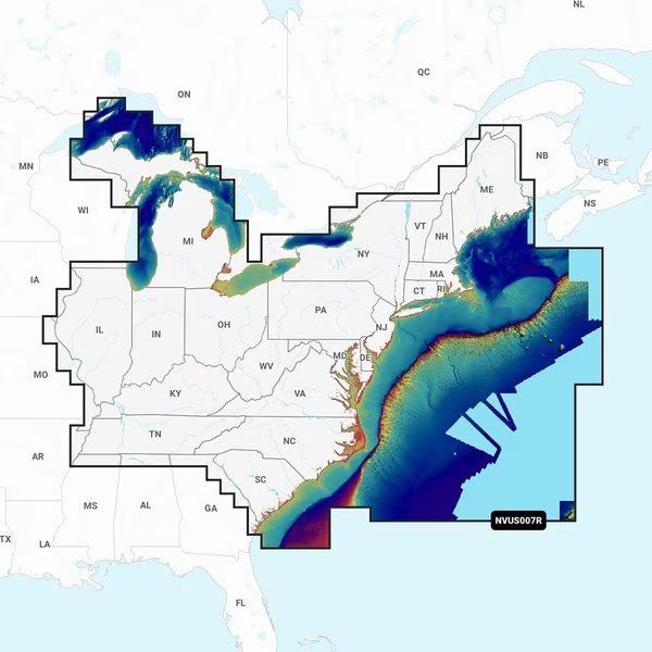 Navionics Vision Plus and Trade NVUS007R U.S. East, Garmin, Mfr#: 010-C1291-00