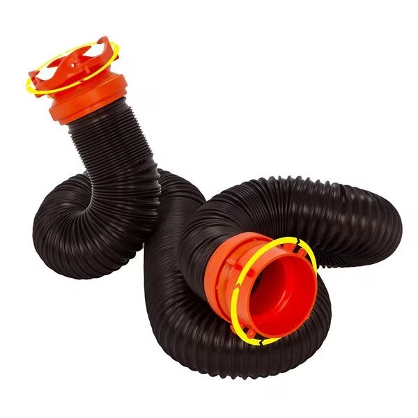RhinoFLEX 10 and #39 Sewer Hose Extension w/Swivel Bayonet and amp Lug, Camco, Mfr#: 39764