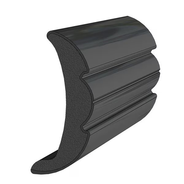 TACO Rigid Vinyl Flex-Core Rub Rail 2in x 7/8in - Black 60', Taco Marine, Mfr#: V21-9906BKA60D-1