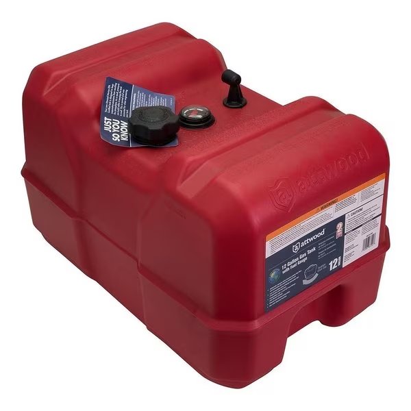 Attwood Portable Fuel Tank - 12 Gallon w/Gauge, Attwood Marine, Mfr#: 8812LPG2
