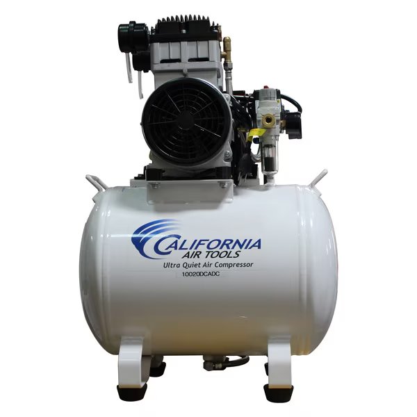 UltraQuiet, OilFree 2HP 10Gal SteelTank AirCompressor w/AirDryingSystem, California Air Tools, Mfr#: CAT-10020HDCADC