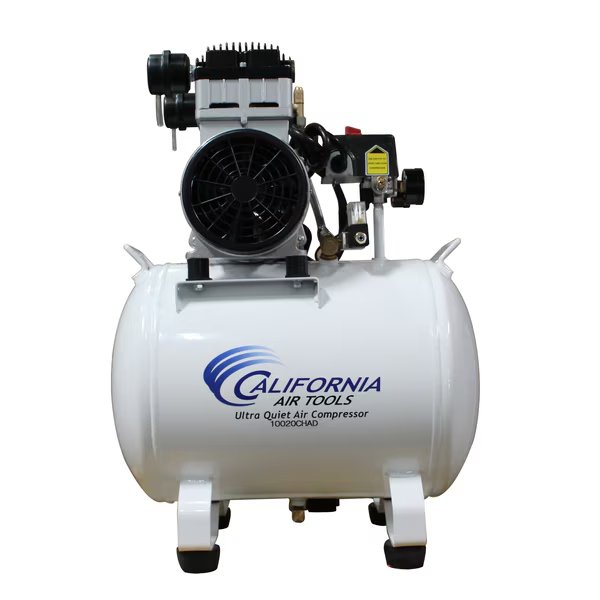 UltraQuiet, OilFree 2HP 10Gal Steel Tank AirCompressor w/AutoDrain, 220V, California Air Tools, Mfr#: CAT-10020CHAD-22060