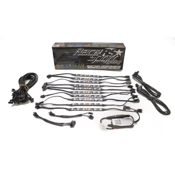 Colorsmart Rgb Led Flexible Motorcycle Kit W/ Bluetooth Control, Race Sport, Mfr#: RSMKCS