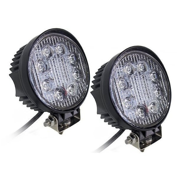 Street Series 4In Round Led Spot Lights 24W/1,560Lm (Pair) Pr, Race Sport, Mfr#: RS-24W-R-2