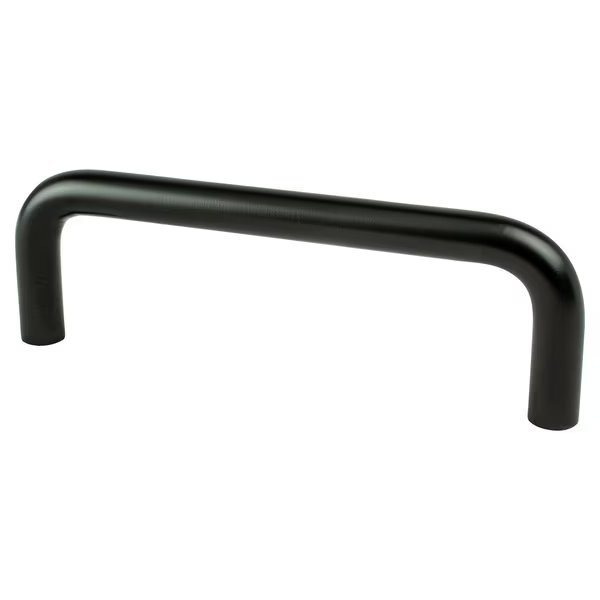 Advantage Wire Pulls 3 1/2 inch CC Matte Black Steel Pull, Berenson, Mfr#: 6128-2055-P