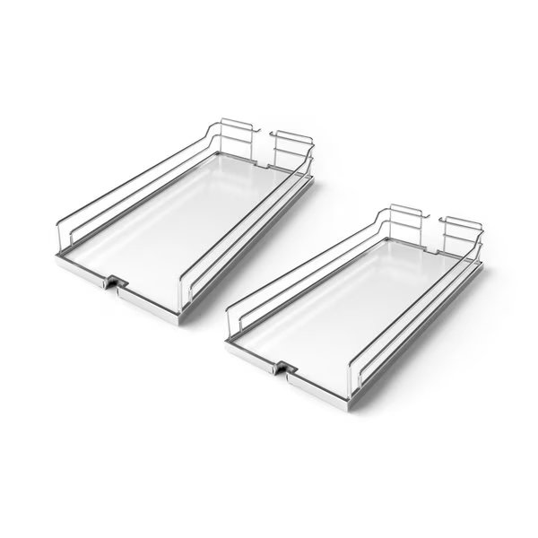 Dispensa Trays 7W Chrome/White 2505980005, 2PK, Kessebohmer, Mfr#: 2505980005