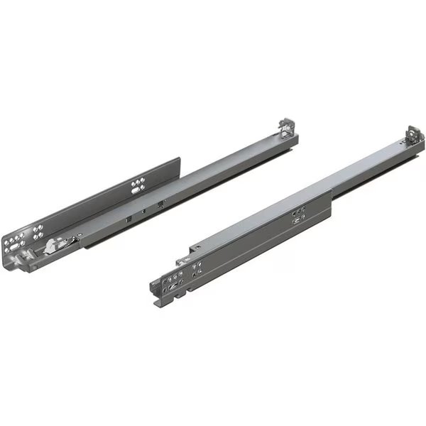 18in Full Extension Zinc Soft-close Short-series Tandem Drawer Slide, 100 Lbs Weight Rating, PR, Blum, Mfr#: 563.4570B