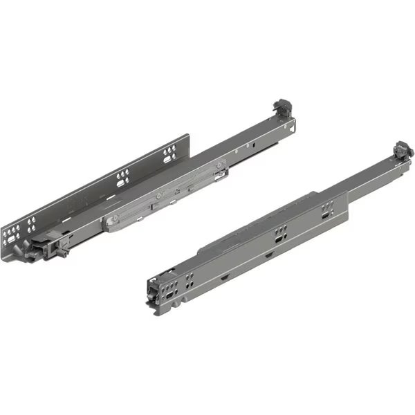 18in Soft-Close Full Extension Zinc Short Series Movento Drawer Slide, 125 lbs Weight Rating, PR, Blum, Mfr#: 763.4570S