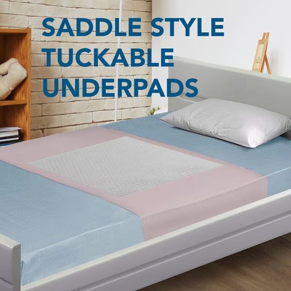 Disposable Incontinence Bed Pads 36"x70", 31x31" Pad and Tuckable Sides, 12 Pack, 12PK, Proheal, Mfr#: PH-995A-12PK