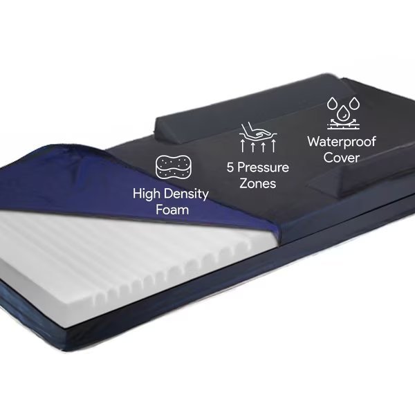 Foam Hospital Bed Mattress With Raised Rails, Proheal, Mfr#: PH-81014