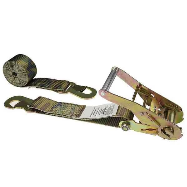 2" x 8' Camo Car Tie Down Strap w/ Flat Snap Hooks, Us Cargo Control, Mfr#: 5108FSH-CAMO