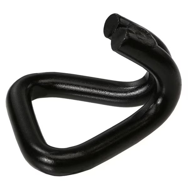 2" Black Painted Double J Short Wire Hook, Us Cargo Control, Mfr#: WH501B