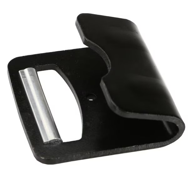 4" Black Flat Hook with Aluminum Defender, 16,200 lb. Break Strength, Us Cargo Control, Mfr#: FH42D