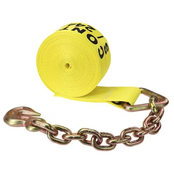 3" x 30' Winch Strap w/ Chain Extension, 330CE, Us Cargo Control, Mfr#: 330CE