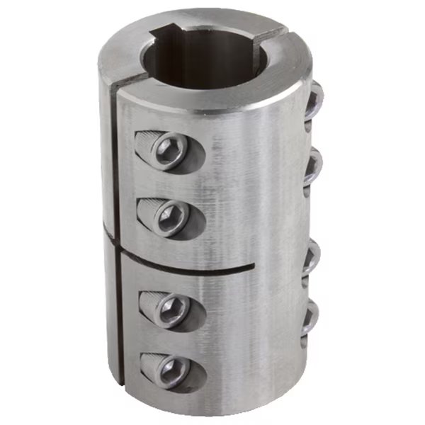2ISCC075-050SKW Two-Piece Industry Standard Clamping Coupling with Keyway, Climax Metal Products, Mfr#: 2ISCC075-050SKW
