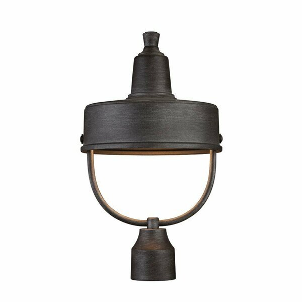 Portland Dark Sky 1-Light Weathered Pewter Steel Line Voltage Outdoor Weather Resistant Post Light, Designers Fountain, Mfr#: 33146-WP