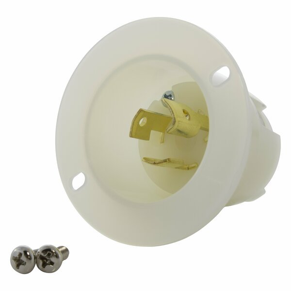 15A 125 Volt L5-15P Locking Power Input Inlet UL and C-UL Listed, Ac Works, Mfr#: ASINL515P