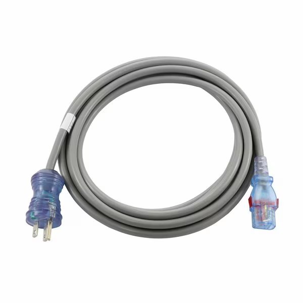 15ft 13 Amp 125 Volt 16/3 Medical-Hospital Grade Power Cord with Locking IEC C13, Ac Works, Mfr#: MD173-AL