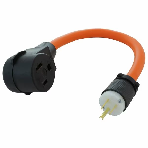 1.5ft 15A 125V NEMA 5-15 Household Outlet to 6-50 Welder Adapter, Ac Works, Mfr#: WD515650-018
