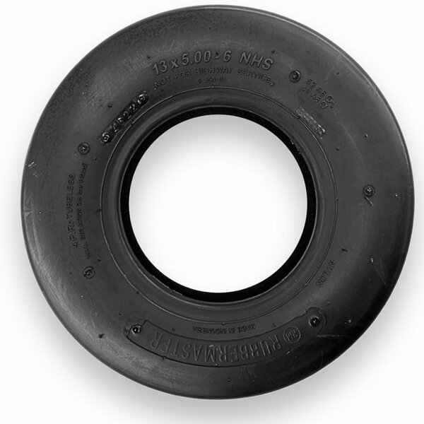 13x5.00-6 Smooth 4 Ply Tubeless Low Speed Tire, Rubbermaster, Mfr#: 450145