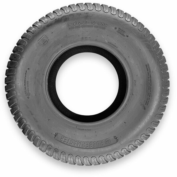 26x12.00-12 S-Turf 4 Ply Tubeless Low Speed Tire, Rubbermaster, Mfr#: 450452