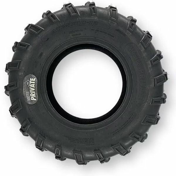 25x10.00-12 Private 6 Ply Tubeless Atv Tire, Master, Mfr#: 541225