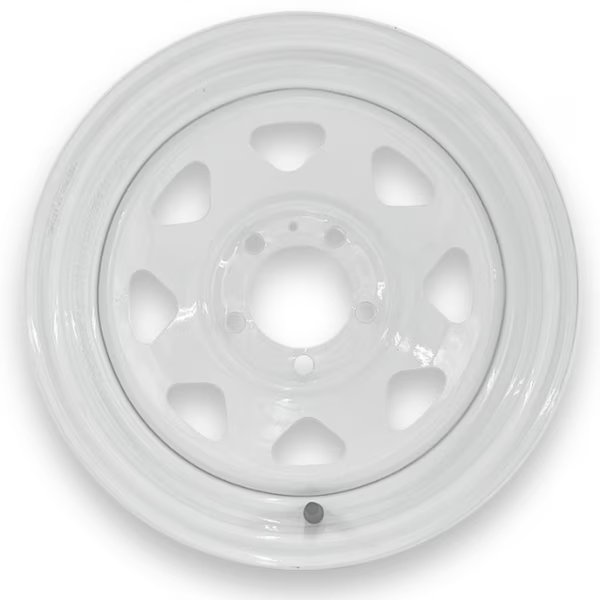 SteelMaster 14x6 5 on 4.5 Bolt Eight Spoke Trailer Wheel, Steel Master, Mfr#: 600650
