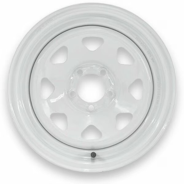 SteelMaster 15x6 5 on 4.5 Bolt Eight Spoke Trailer Wheel, Steel Master, Mfr#: 600700