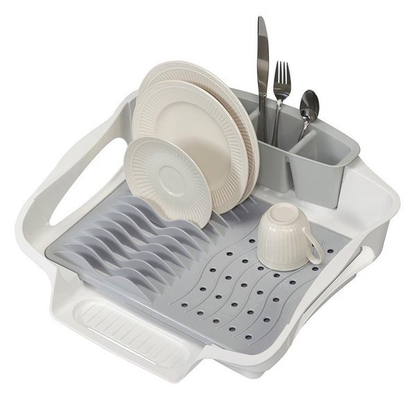 Dish Drain RackSleeve WhiteGray, Creative Ware, Mfr#: RM-SLV-DISRCK-GW