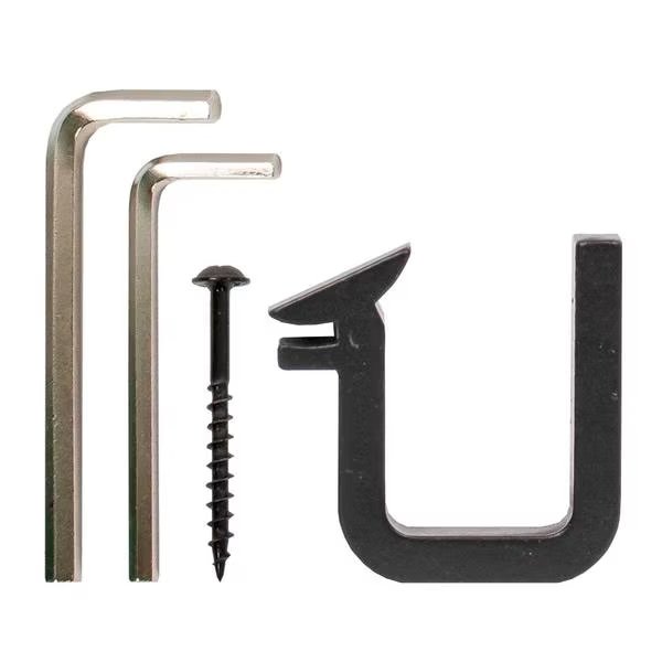 Black Rail Bracket for Ladder Rail, Meadow Lane, Mfr#: EG.301.08