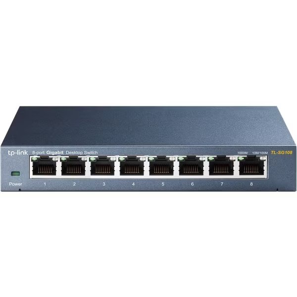 8 Port Gigabit Desktop Switch, TLSG108, Tp-Link, Mfr#: TL-SG108