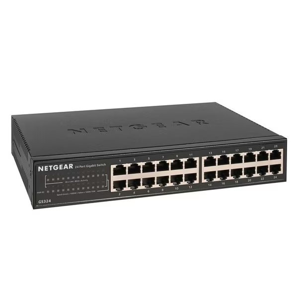 24Pt Unmanaged Switch, Netgear, Mfr#: GS324-200NAS