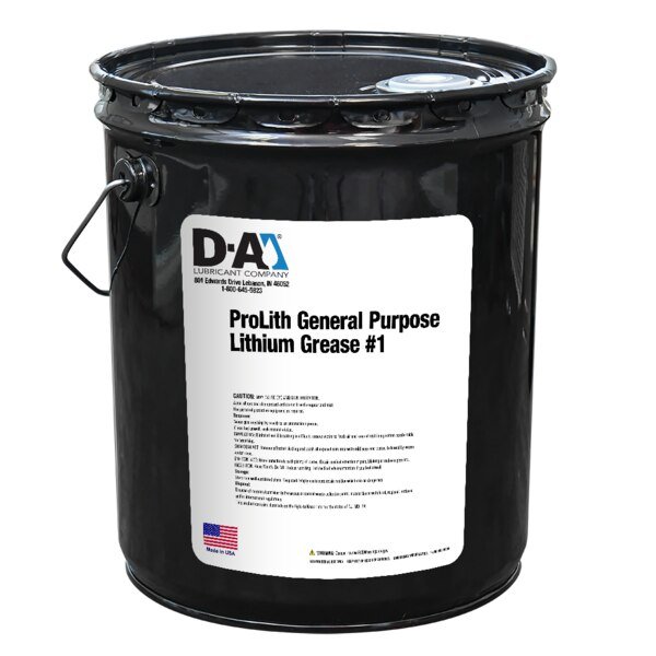 D-A ProLith General Purpose Lithium Grease #1 - 35 Lb Metal Pail, D-A Lubricant Co, Mfr#: 12509