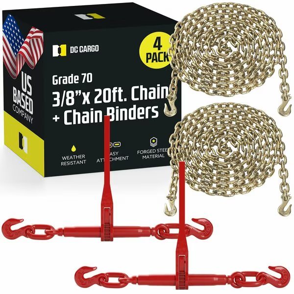 5/16in Grade 70 Chain And Ratchet Binder Kit, Dc Cargo, Mfr#: 516CK-2