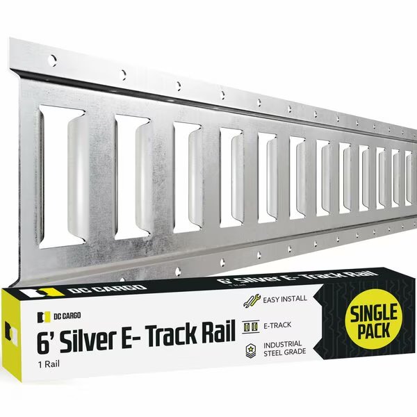 Galvanized Horizontal E-Track Tie-down Rail, Dc Cargo, Mfr#: 6ZHET