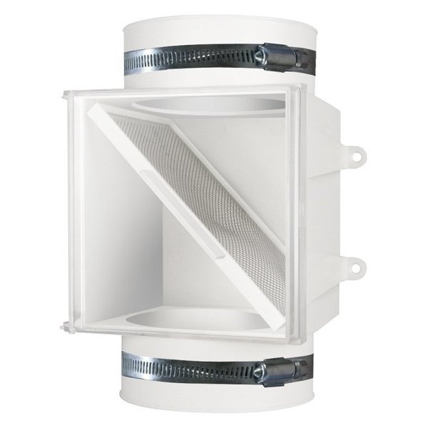 ProClean Series Dryer Duct Lint Trap, 4 in Duct, Polystyrene, Dundas Jafine, Mfr#: PCLT4WZW